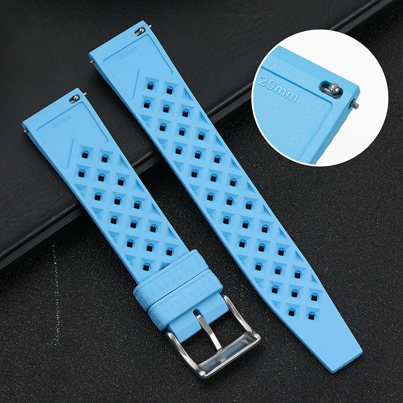 Premium-Grade Tropical FKM Rubber Watch Strap - Image 19