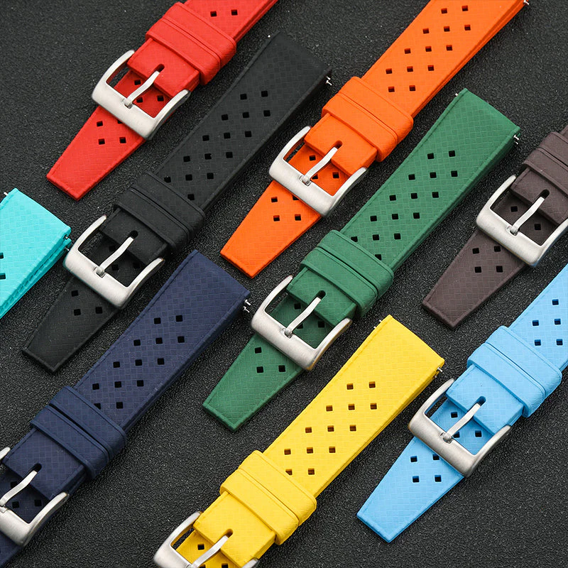 Premium-Grade Tropical FKM Rubber Watch Strap - Image 2