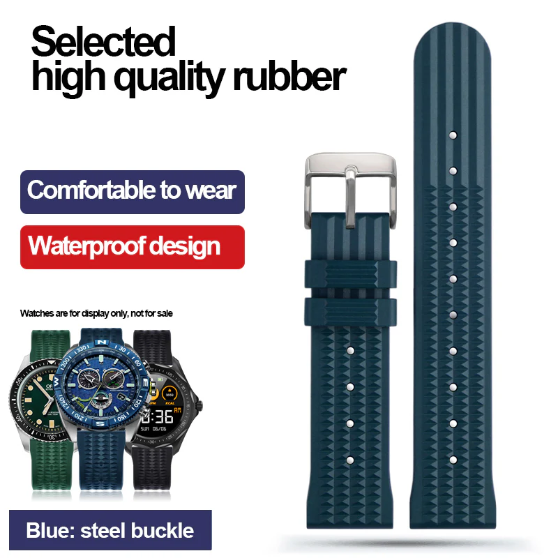 ★Special Offer★ High Quality Waffle Rubber Watch Band - Image 4